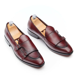 mocassin à boucle homme cuir bordeaux berley