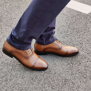 Richelieu homme Cuir Camel - Miller