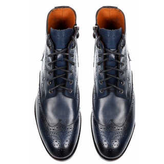 Boots homme cuir Bleu - John