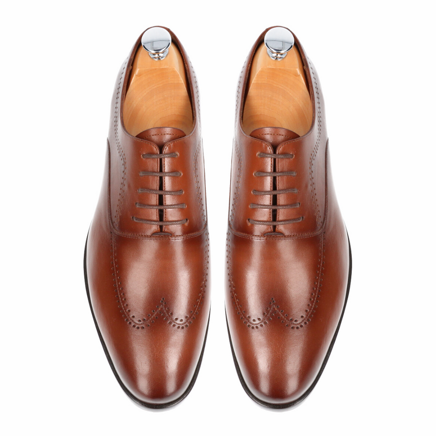 Richelieu homme Cuir Camel - Benny