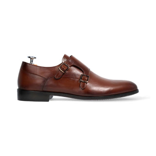 Men's Double Buckle Leather Shoes - Elvis