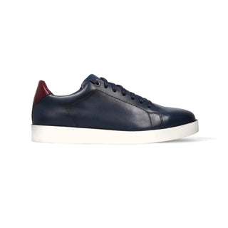 Sneakers Homme Cuir Bleu - James