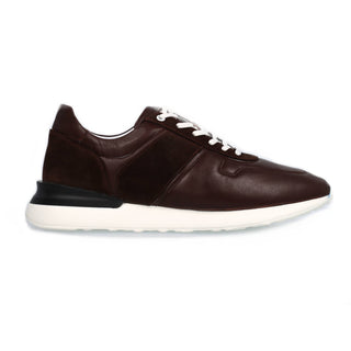 Sneakers homme cuir Marron