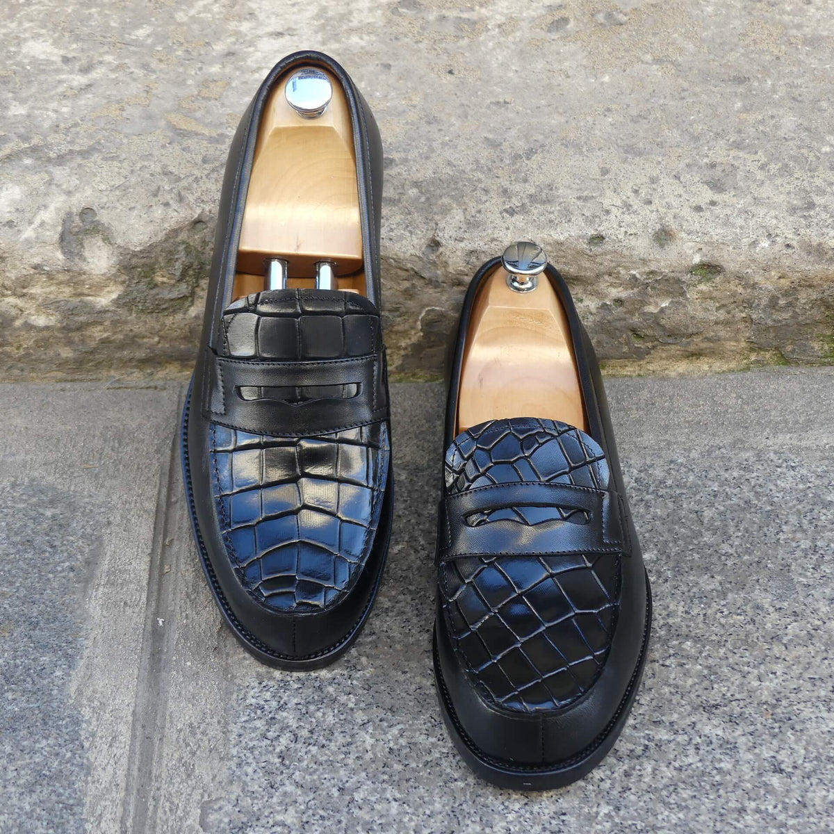Mocassin Homme Cuir Croco - Nelson III