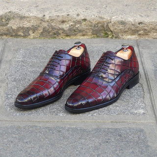 Richelieu homme cuir croco - Smith