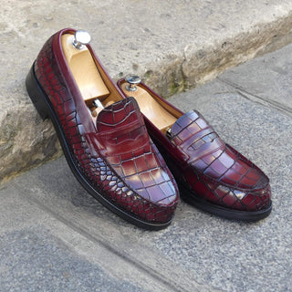 Mocassin Homme Cuir Croco - Nelson