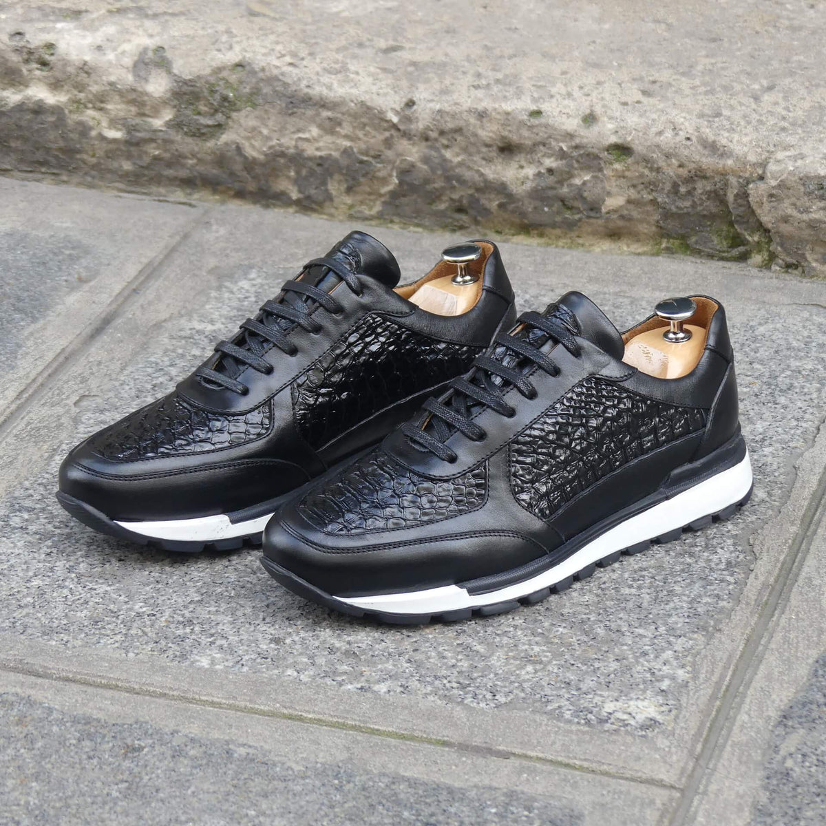 Sneakers Homme Cuir Croco - Napoli II