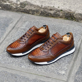 Sneakers Homme Cuir Croco - Napoli II