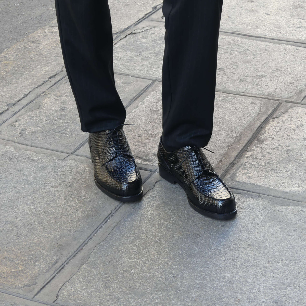 Derbies Homme Cuir Croco - Rover II