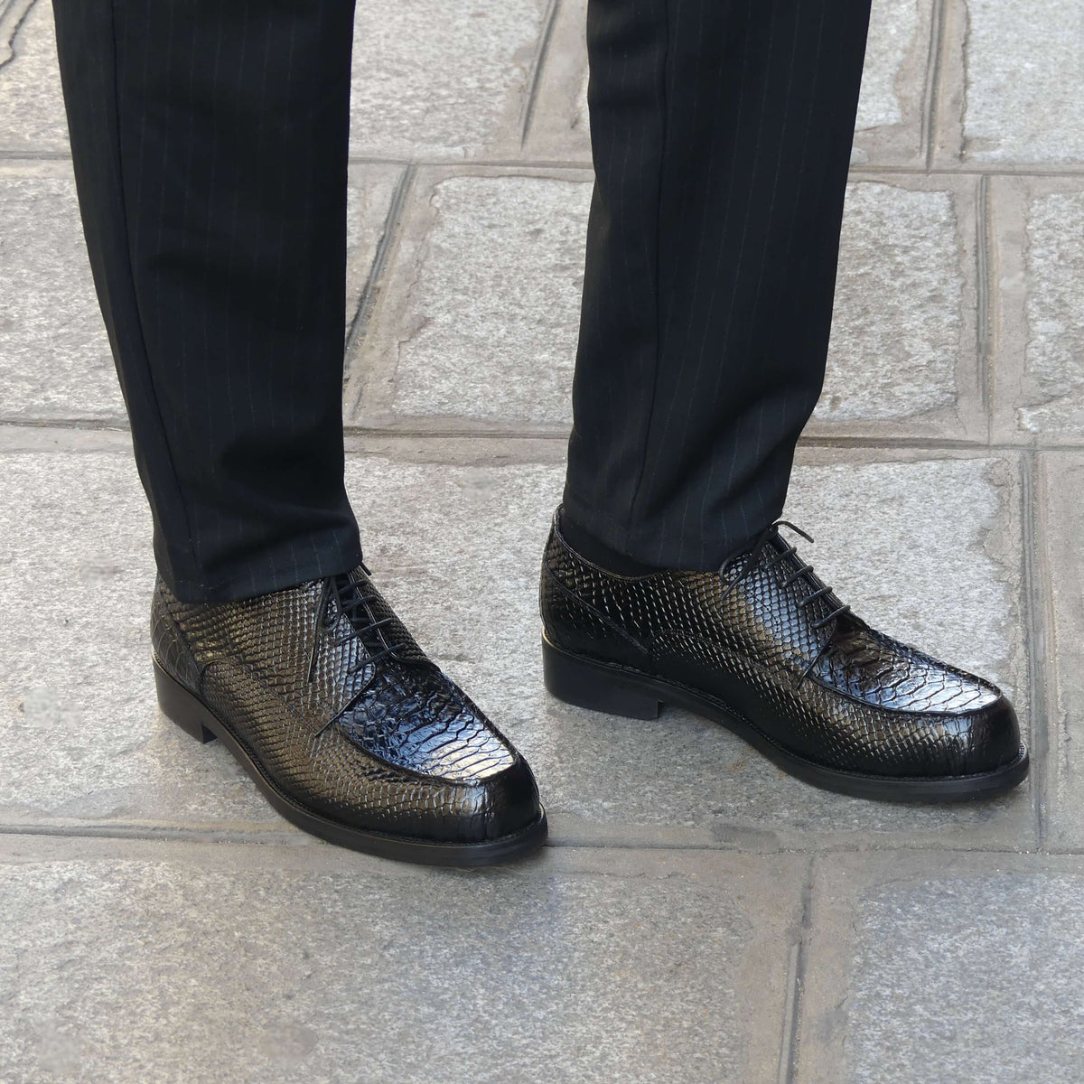Derbies Homme Cuir Croco - Rover II