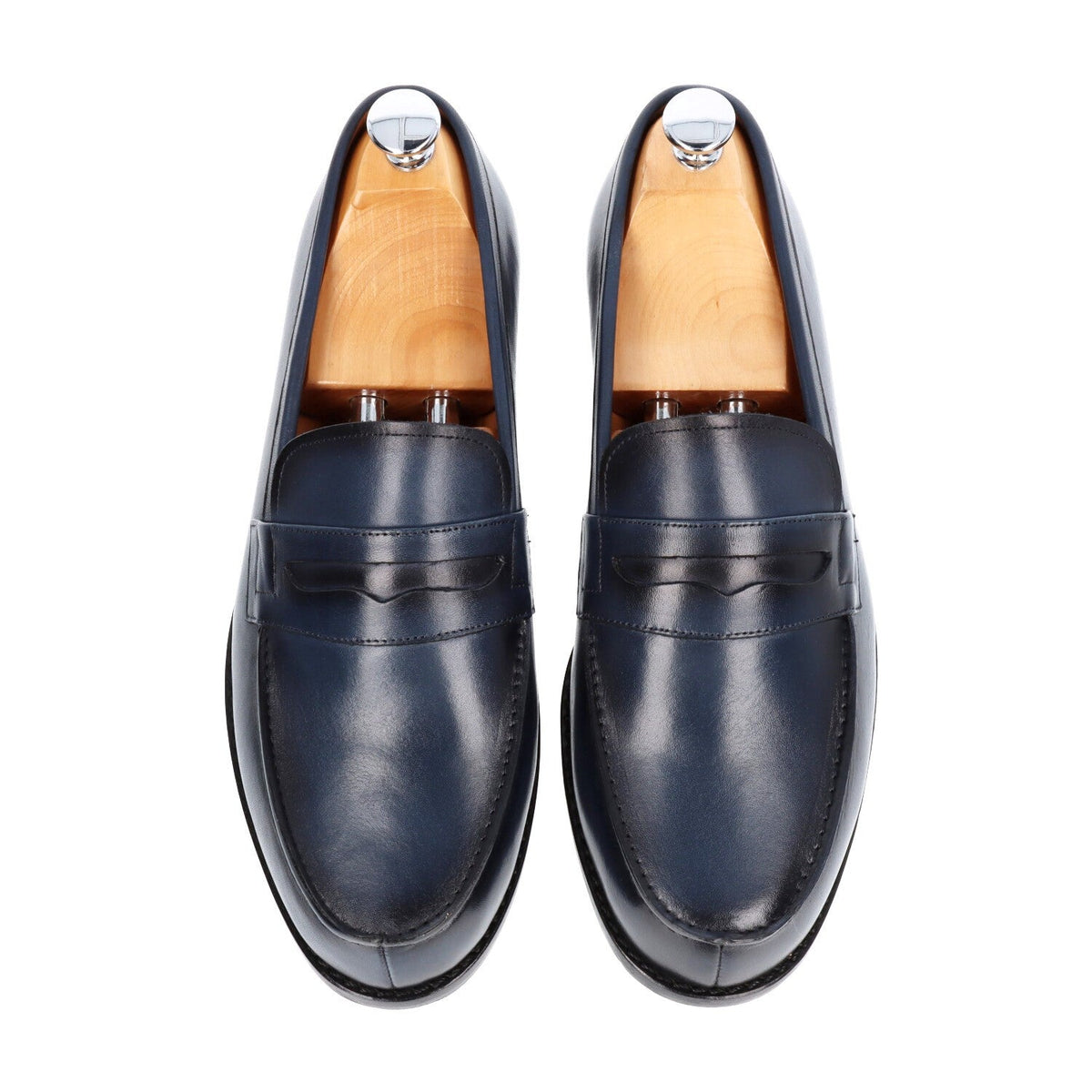 Mocassins homme cuir Bleu - Nelson