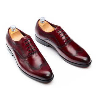 Richelieu homme Cuir Bordeaux - Benny