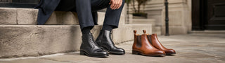 Bottines pour homme en cuir et Chelsea Boots