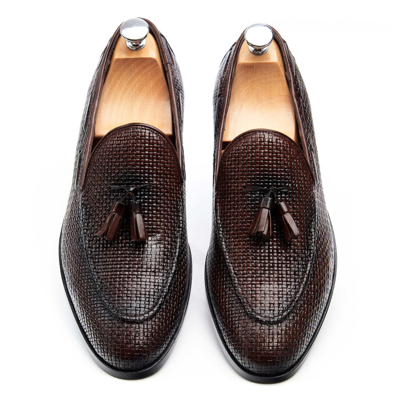 Men's Loafer Moccasin Braided Leather - Jones