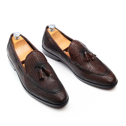 Mocassin Loafer homme Cuir Tressé - Jones