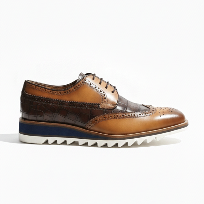 Derbies homme cuir croco - Missouris