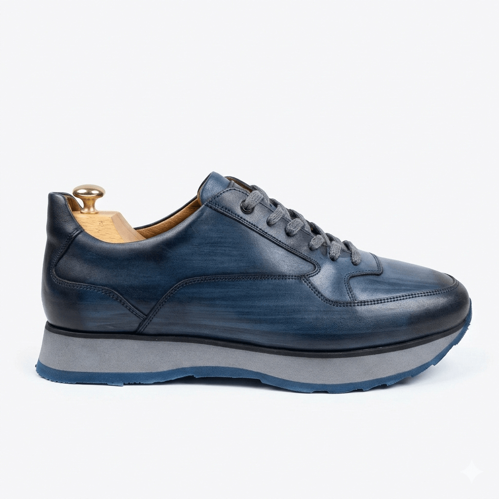 Sneakers Homme Cuir Patiné - Tanner Meridian