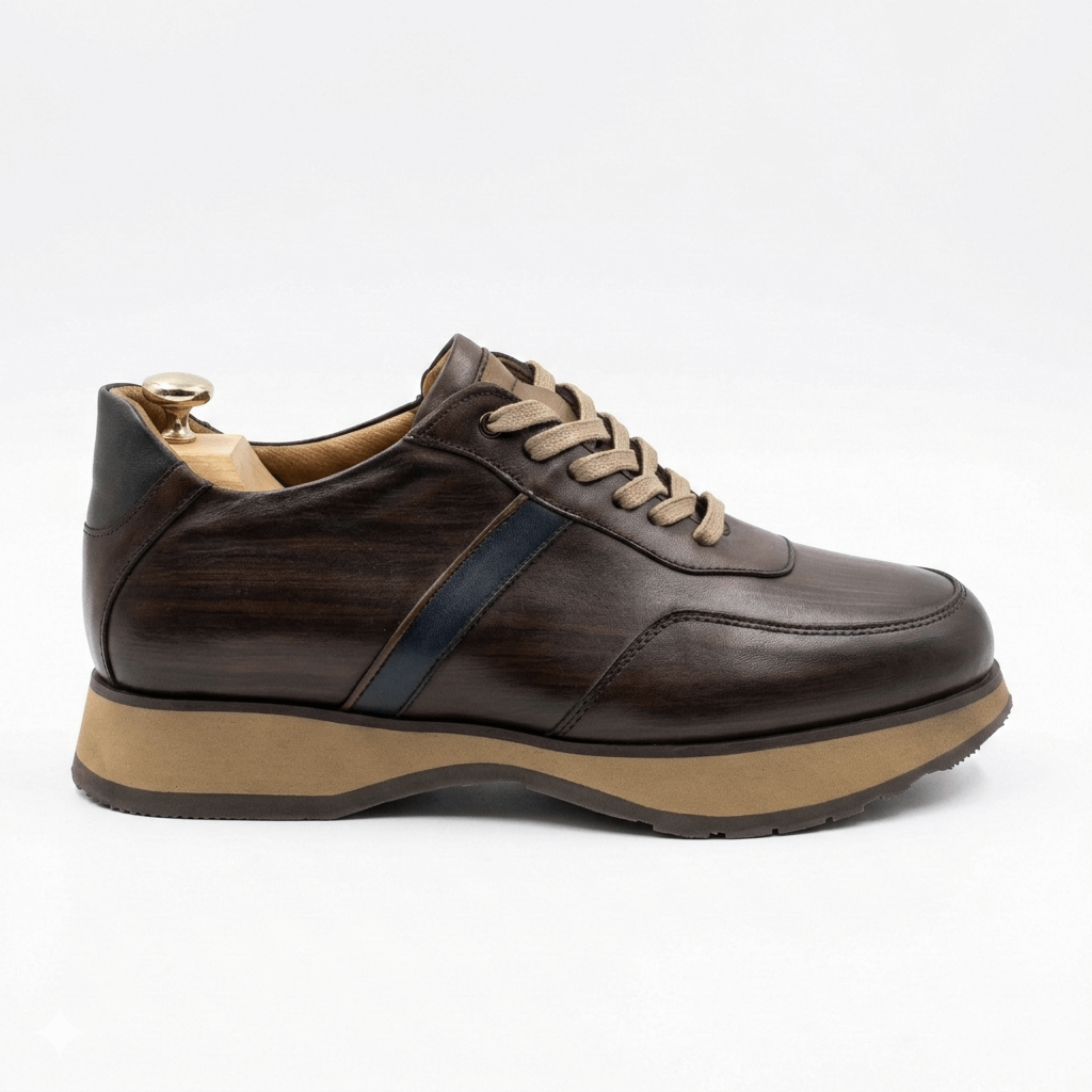 Sneakers Homme Cuir Patiné - Tanner Horizon