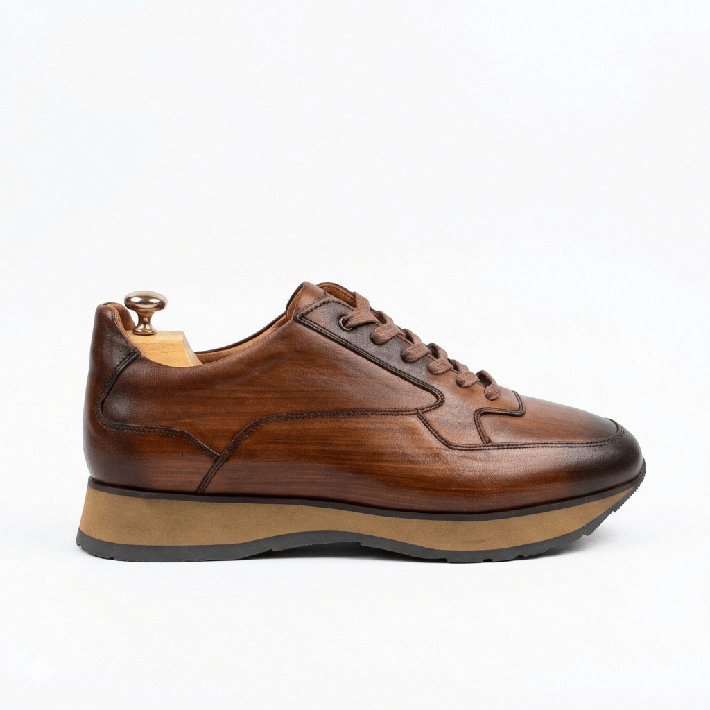 Sneakers Homme Cuir Patiné - Tanner Meridian
