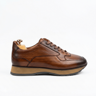 Sneakers Homme Cuir Patiné - Tanner Meridian