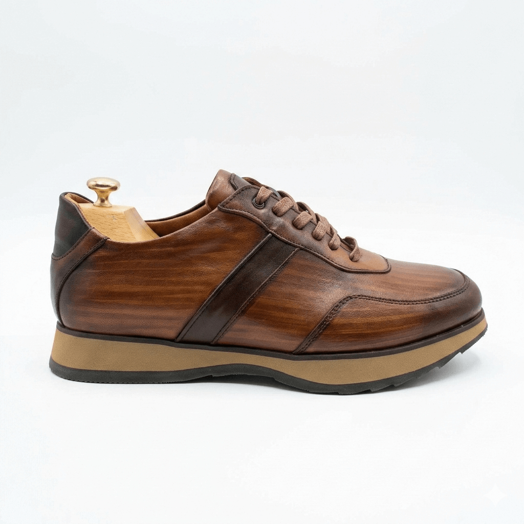 Sneakers Homme Cuir Patiné - Tanner Horizon