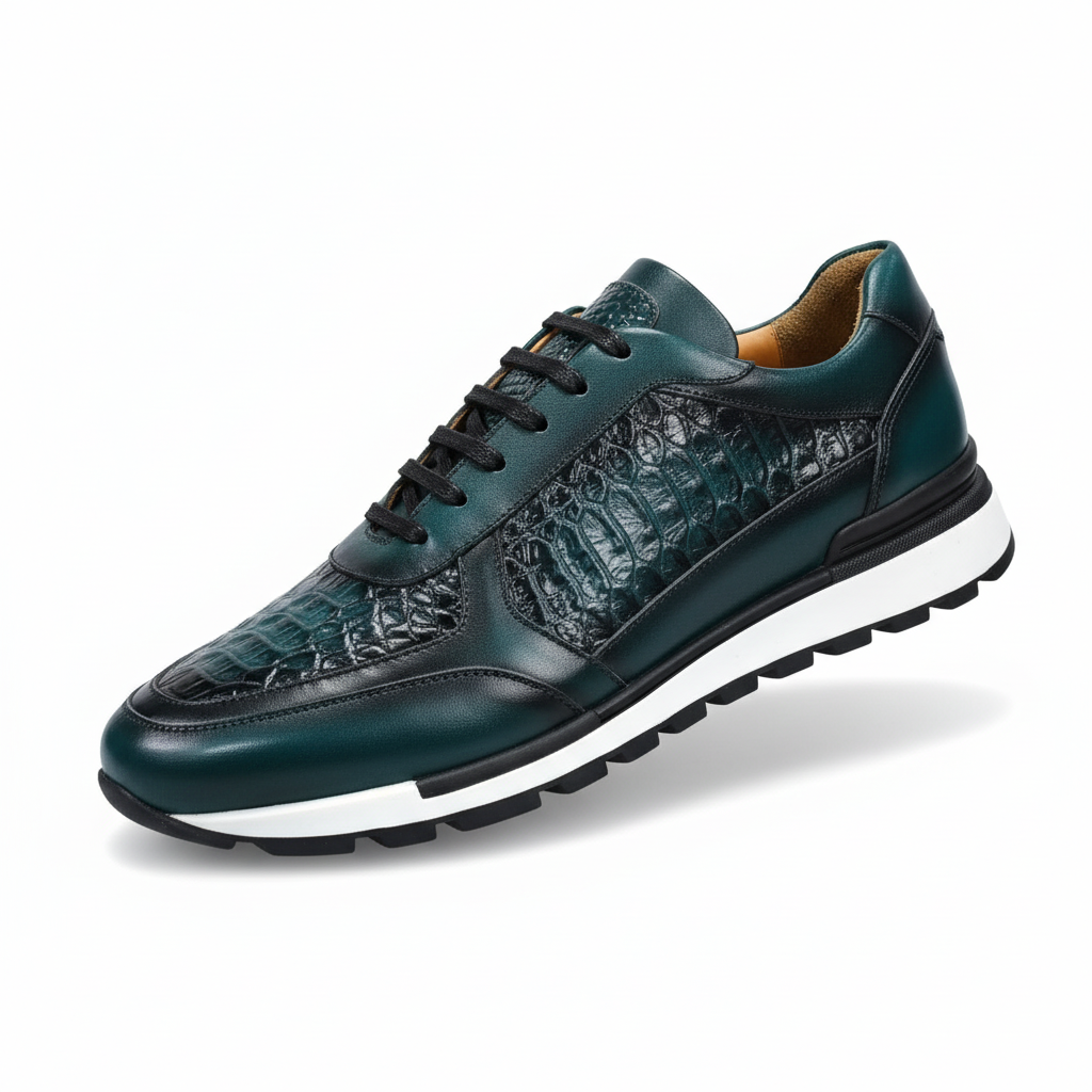 Sneakers Homme Cuir Croco - Napoli II