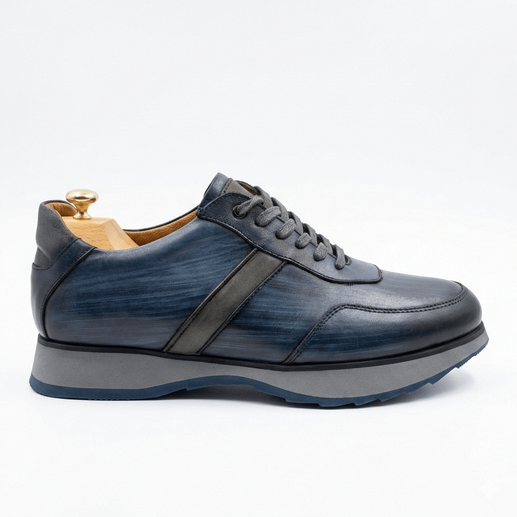 Sneakers Homme Cuir Patiné - Tanner Horizon