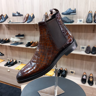Chelsea boots cuir croco