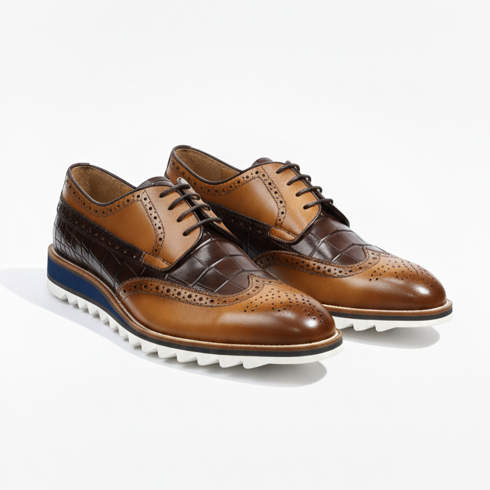 Derbies homme cuir croco - Missouris