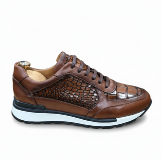 Sneakers Homme Cuir Croco - Napoli