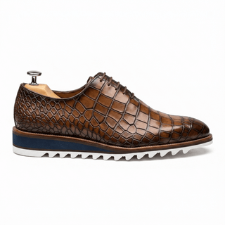 Richelieu Homme Cuir Croco