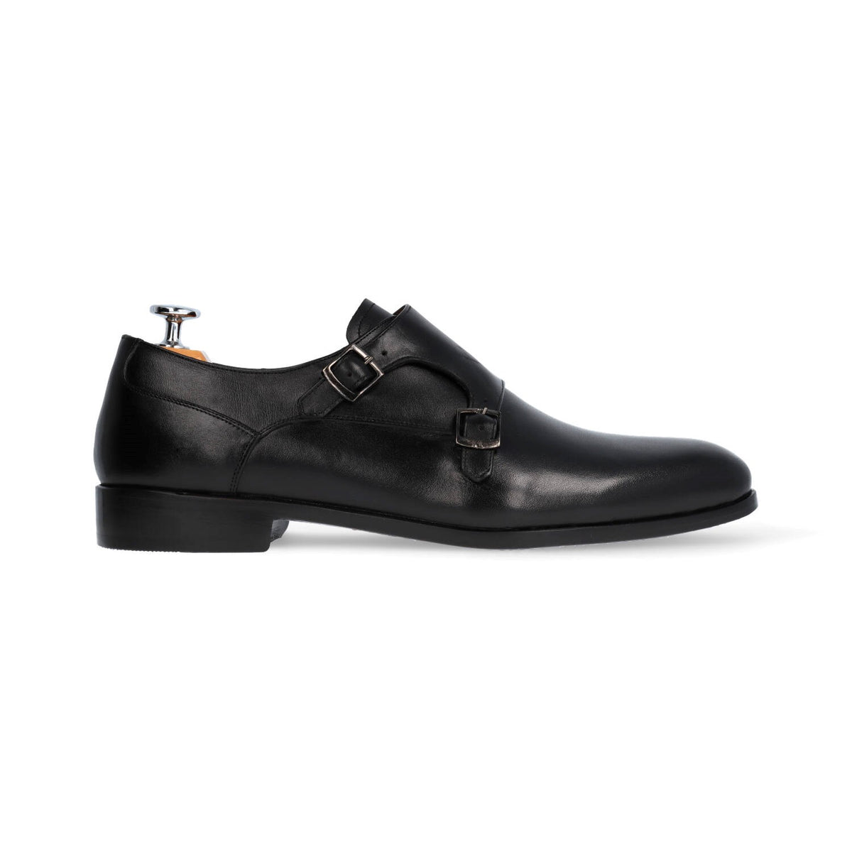 Double Boucle homme Cuir Noir - ALVIN