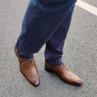 Derbies Homme Cuir Camel - ROWLAND