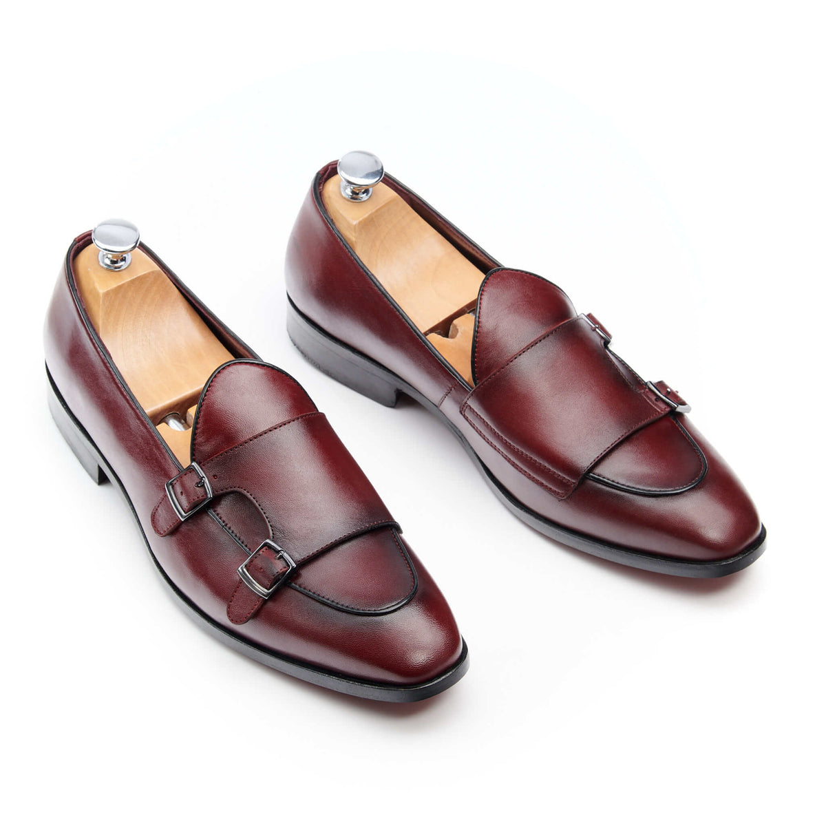 mocassin à boucle homme cuir bordeaux berley 