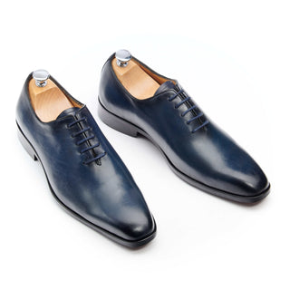 richelieu homme cuir bleu johnson