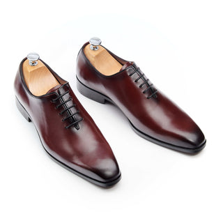 richelieu homme cuir bordeaux johnson