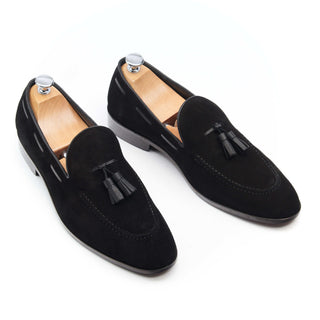 mocassins à gland homme daim noir jones