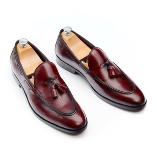 mocassin à gland homme bordeaux jones