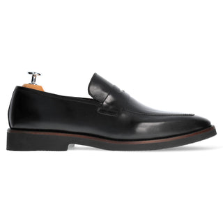 Mocassins Loafer homme Cuir Noir - Semelle EVA Confort - Oscar