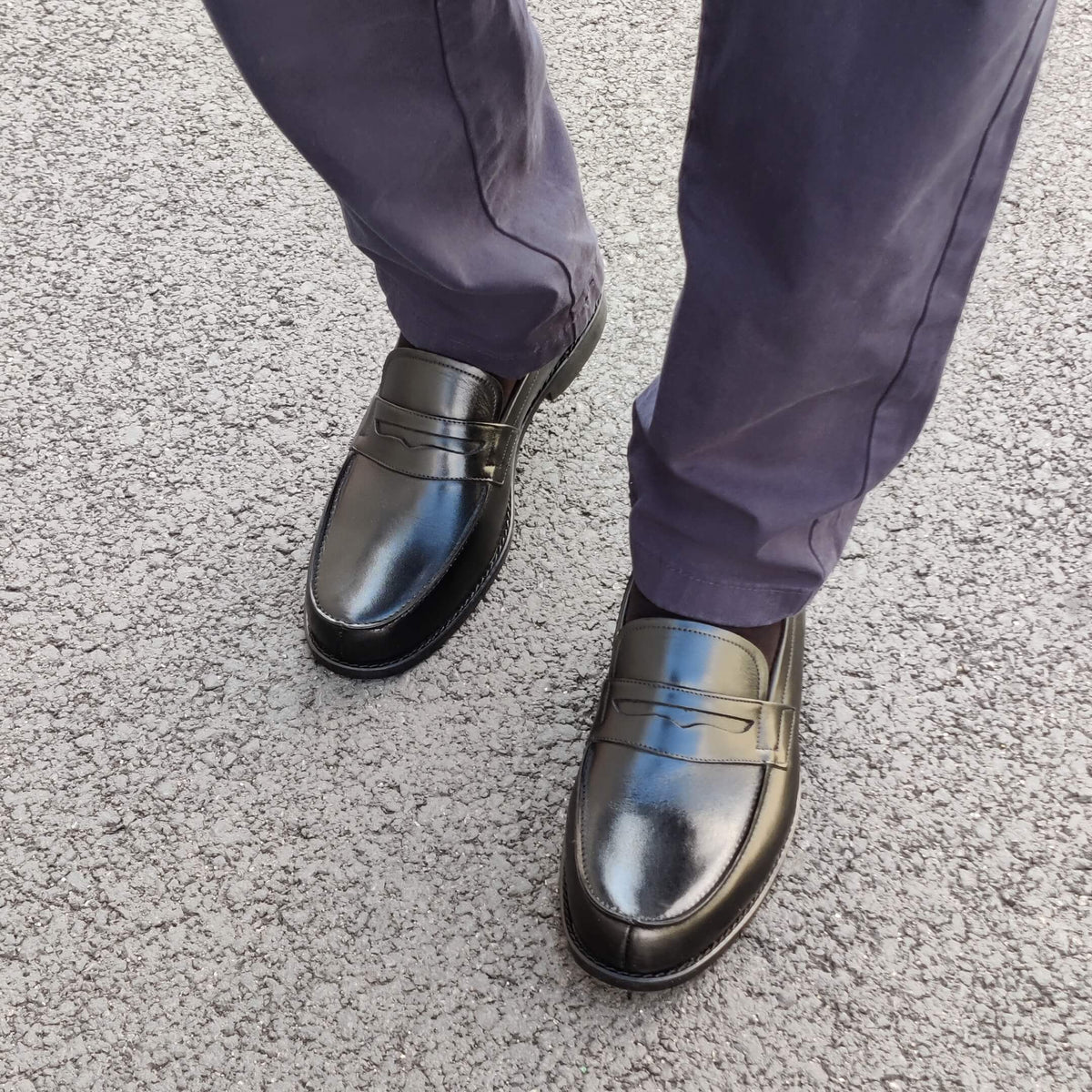 Mocassin homme cuir Noir - Nelson