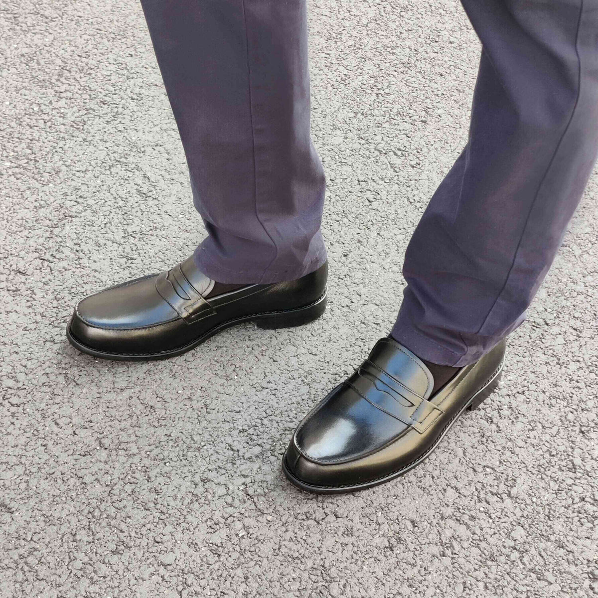 Mocassin homme cuir Noir - Nelson