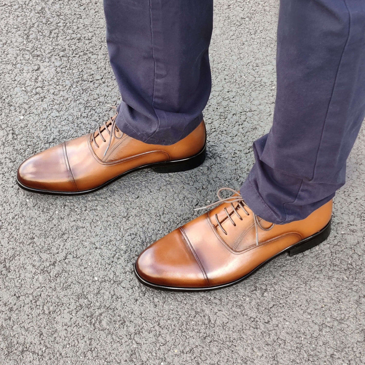 Richelieu homme Cuir Camel - Miller