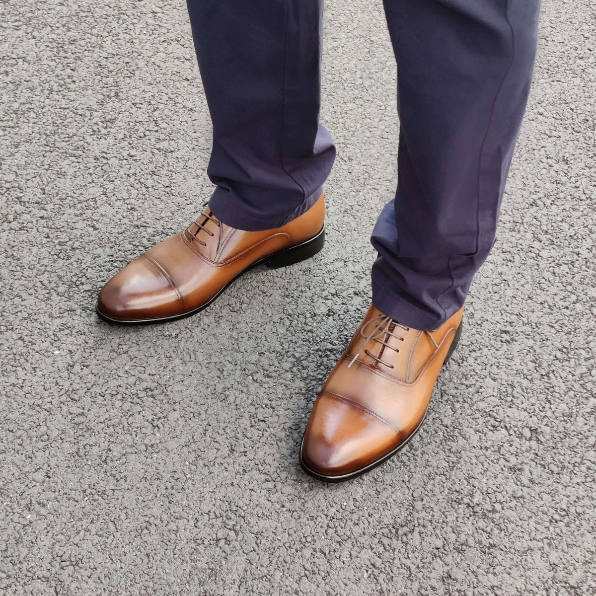 Richelieu homme Cuir Camel - Miller