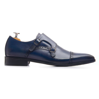 Men's Leather Double Buckle Shoes - Rogers