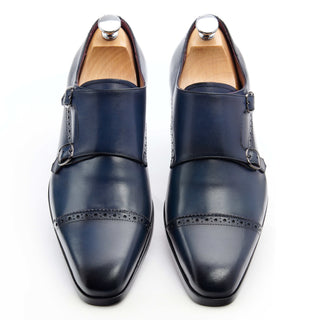 Men's Leather Double Buckle Shoes - Rogers