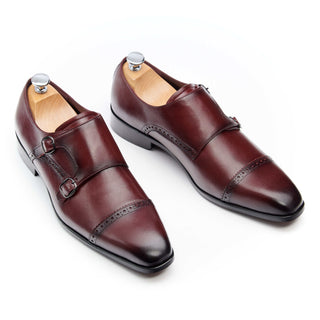 chaussure double boucle homme bordeaux rogers